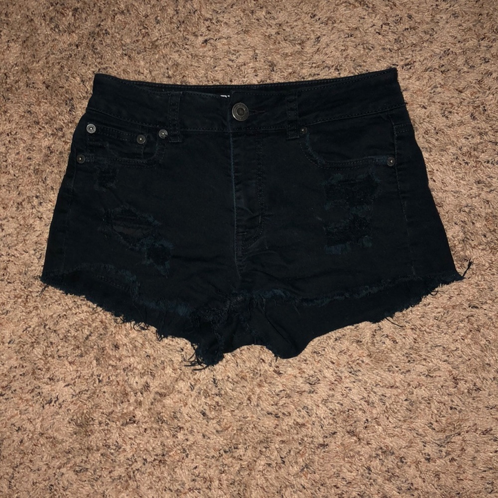 American Eagle black short shorts